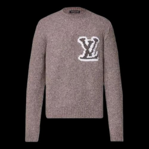 LOUIS VUITTON Wool Blend Crewneck Sweater 'Lava Smoke'