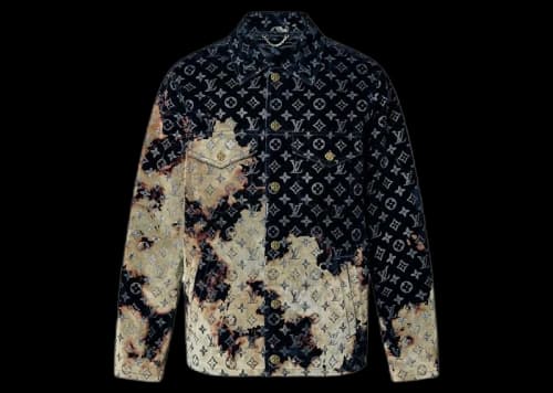 Louis Vuitton Monogram Bleached Denim Jacket Multi