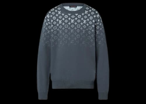 Louis Vuitton Gradient Cotton Crewneck Volcanic Ash