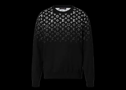 Louis Vuitton Gradient Cotton Crewneck Black/White