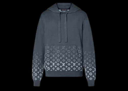 Louis Vuitton Gradient Cotton Hoodie Volcanic Ash