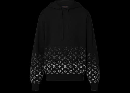 Louis Vuitton Gradient Cotton Hoodie Black/White