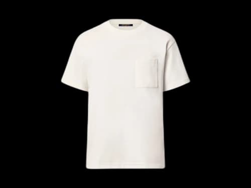 Louis Vuitton Pique Cotton T-shirt Blanc Lait