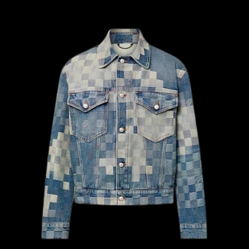 Louis Vuitton Damier Damoflage Classic Denim Jacket Indigo