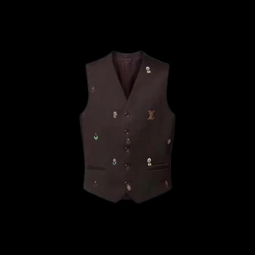 Louis Vuitton Embroidered Classic Waistcoat Henry Taylor Ebony