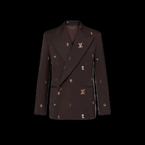 Louis Vuitton Embroidered Double-Breasted Jacket Henry Taylor Ebony