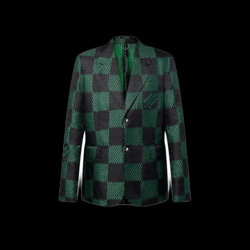 Louis Vuitton Damier Nylon Tailored Jacket Jolly Green