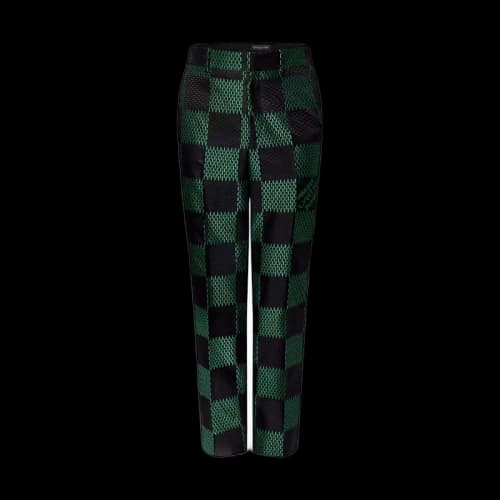 Louis Vuitton Damier Nylon Cigarette Pants Jolly Green