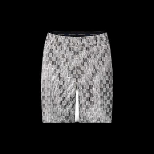 Louis Vuitton Damier Hounds Tooth Slim Wool Shorts Black/White