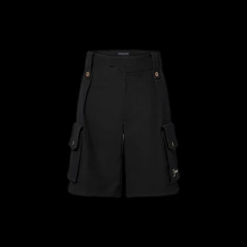 Louis Vuitton Cotton Utility Cargo Shorts Black