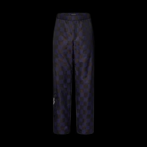 Louis Vuitton Damier Pop Nylon Travel Pants Classic Blue