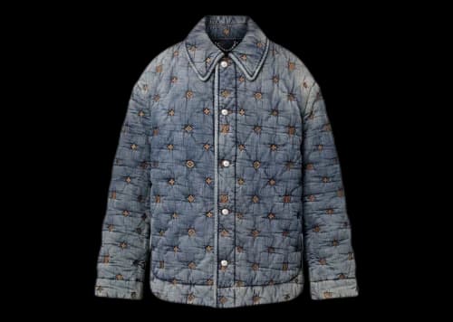 Louis Vuitton Padded Denim Monogram Overshirt Indigo
