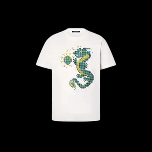 Louis Vuitton Short-Sleeved Cotton T-Shirt Milky White