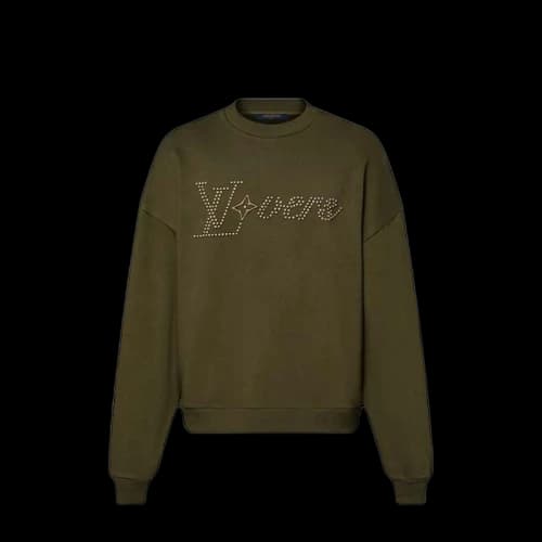 Louis Vuitton Cotton Signature Crewneck Olive