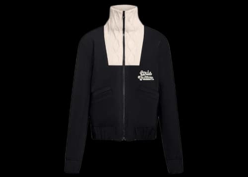 Louis Vuitton by Tyler, the Creator Knitted Collar Embroidered Technical Blouson Black