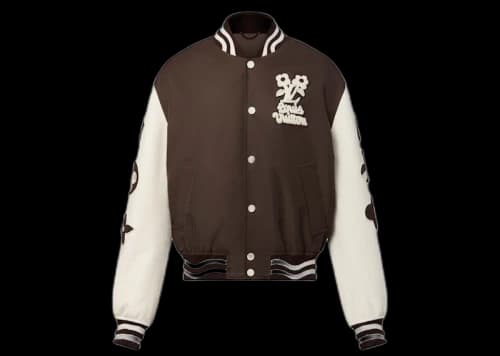 Louis Vuitton by Tyler, the Creator Embroidered Varsity Jacket Brown