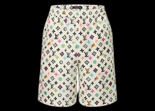 Louis Vuitton by Tyler, the Creator Monogram Printed Silk Shorts Multicolor