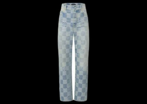Louis Vuitton Damier Denim Skate Pants Indigo
