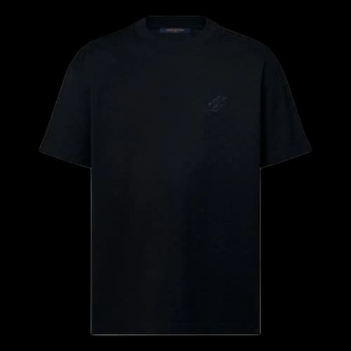 LOUIS VUITTON Damier Cotton Pique T-Shirt 'Black'