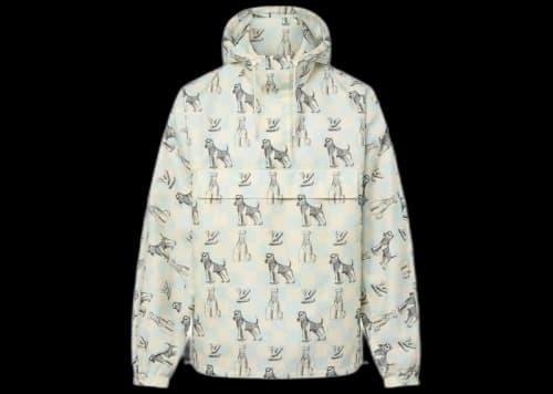 Louis Vuitton by Tyler, the Creator Damier Printed Hooded Anorak Blue/White