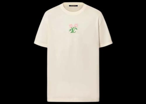 Louis Vuitton by Tyler, the Creator Short-Sleeved Cotton Knitted Crewneck Egg Shell