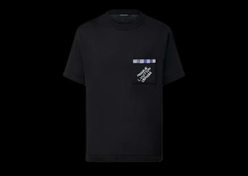 Louis Vuitton Embellished Short-Sleeved Cotton Crewneck Black