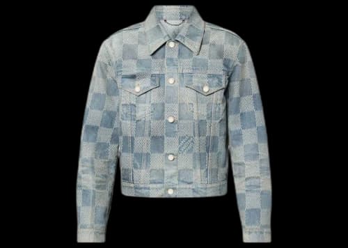 Louis Vuitton Damier Washed Denim Jacket Indigo