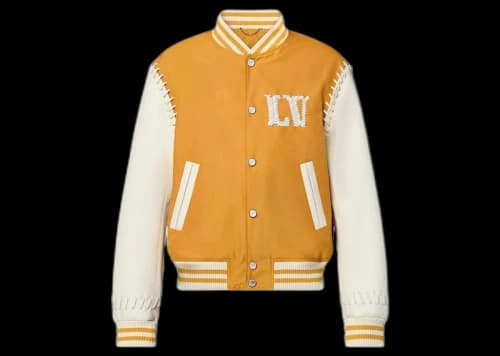 Louis Vuitton Embroidered Varsity Blouson Golden Yellow
