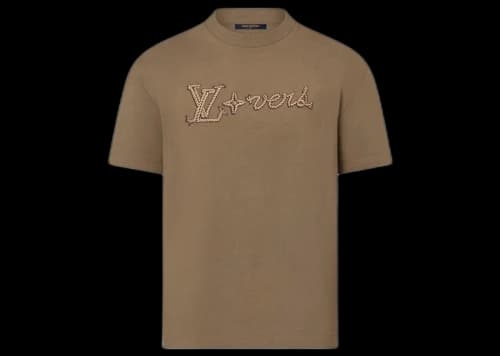 Louis Vuitton Embroidered Signature Cotton T-Shirt Kangaroo