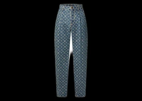 Louis Vuitton Monogram Denim Tailored Pants Indigo