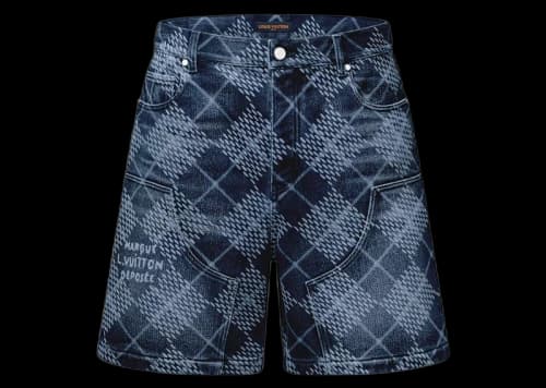 Louis Vuitton Denim Carpenter Shorts Indigo