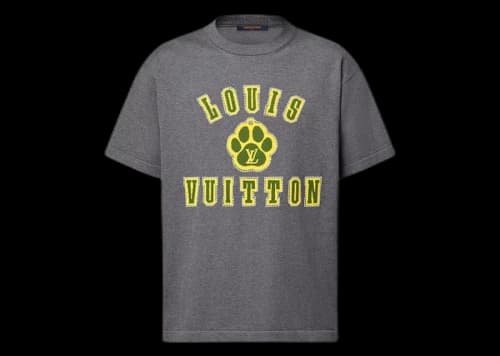 Louis Vuitton Embellished Short-Sleeved Cotton Crewneck Gargoyle
