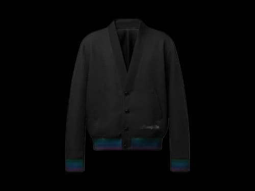 Louis Vuitton Preppy Wool Cardigan Blouson Black