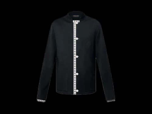 Louis Vuitton Preppy Knitted Wool Blazer Black
