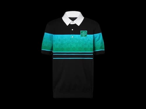 Louis Vuitton Iridescent Jacquard Short-Sleeved Polo Multicolor