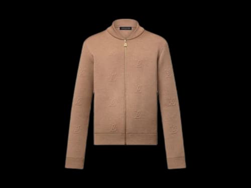 Louis Vuitton LV Blason Zipped Blouson Beige