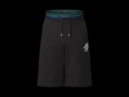Louis Vuitton Cotton Jersey College Shorts Black