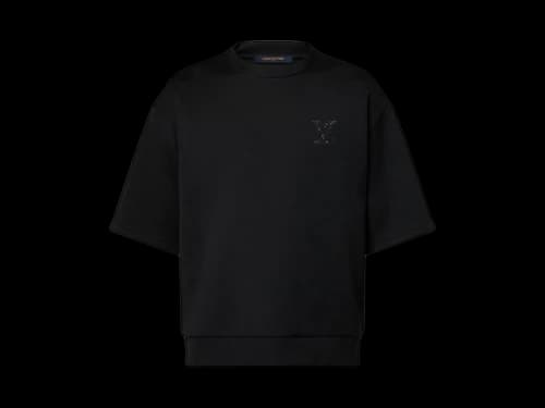 Louis Vuitton LV Embellished Jersey T-shirt Black