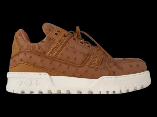 Louis Vuitton LV Trainer Maxi Brown Ostrich