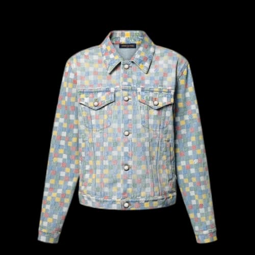Louis Vuitton Damier Denim Trucker Jacket Multicolor