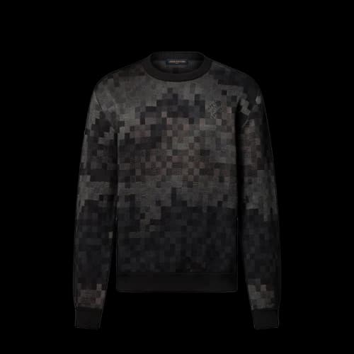Louis Vuitton Damoflage Jacquard Pullover Black