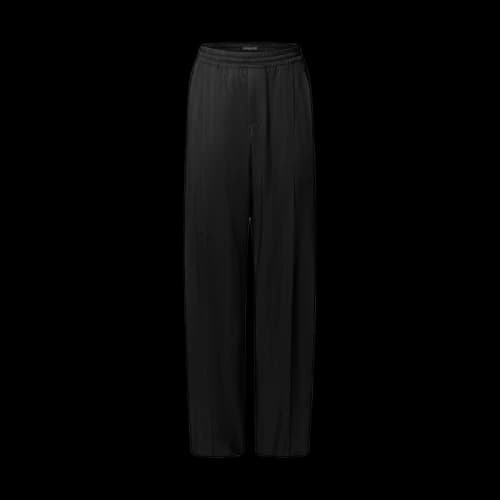 Louis Vuitton Bead-Embellished Silk Pajama Pants Black