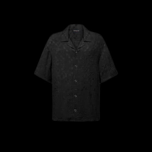 Louis Vuitton Graphic Jacquard Short-Sleeved Shirt Black