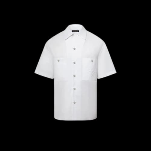 Louis Vuitton Signature Short-Sleeved Cotton Shirt White