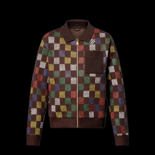Louis Vuitton Jacquard Damier Cotton Jersey Blouson Multicolor