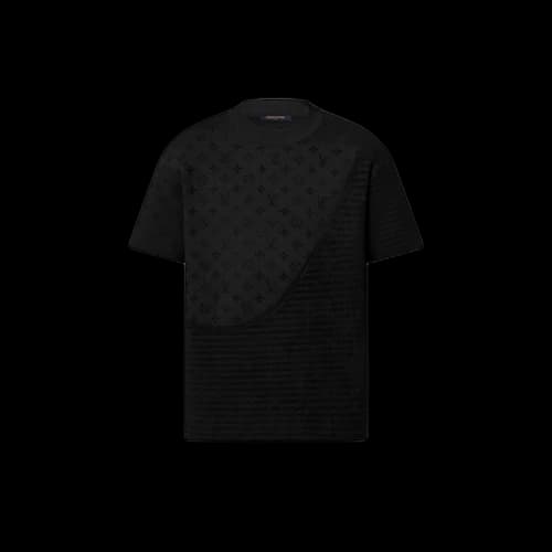 Louis Vuitton Graphic Jacquard Short-Sleeved Crewneck Black