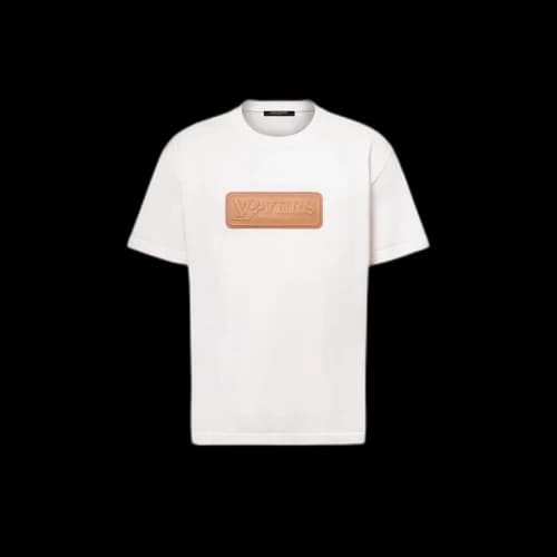 Louis Vuitton VVN Patch Short-Sleeved Cotton Crewneck White