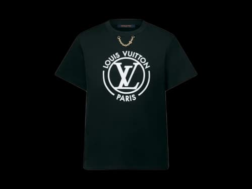 Louis Vuitton Flocked LV T-shirt Black/White