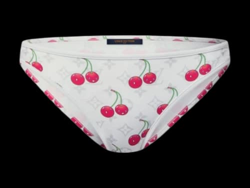 Louis Vuitton x Takashi Murakami Cherry Bikini Bottoms White