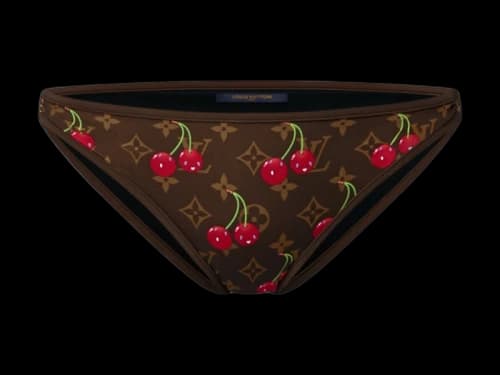Louis Vuitton x Takashi Murakami Cherry Bikini Bottoms Brown